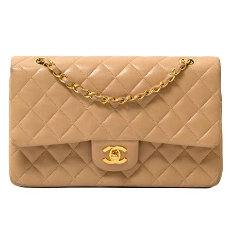 chanel beige patent bag|Chanel lambskin bag.